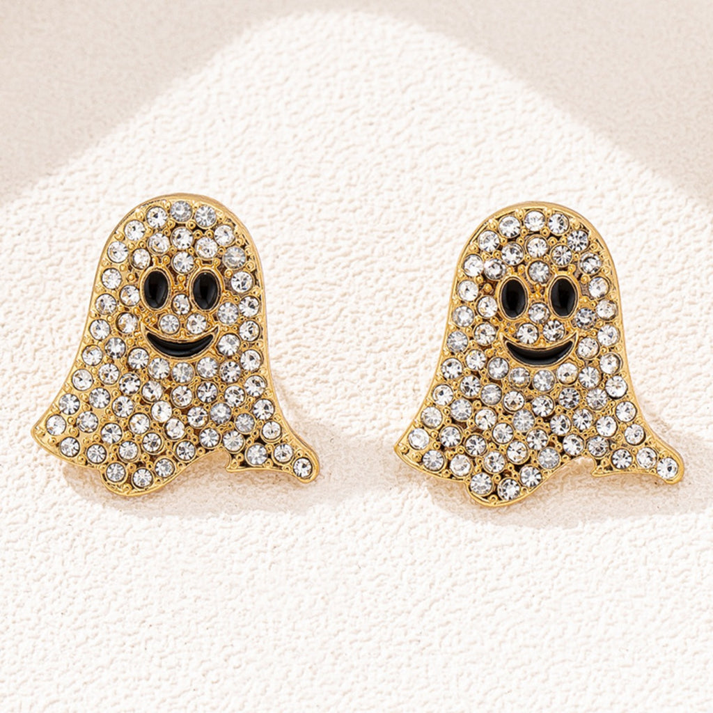 Ghosted Rhinestone Stud Earrings