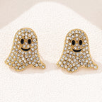 Ghosted Rhinestone Stud Earrings