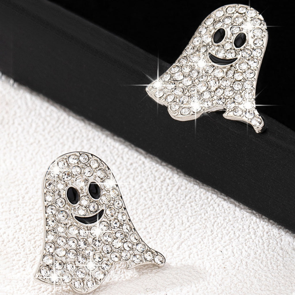 Ghosted Rhinestone Stud Earrings