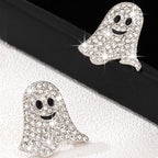 Ghosted Rhinestone Stud Earrings