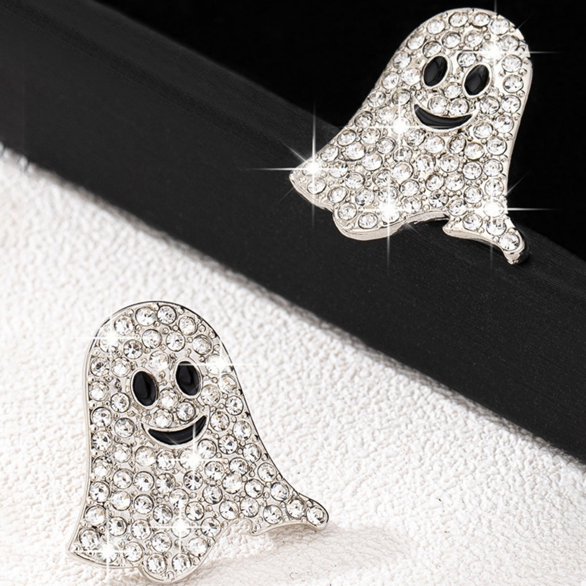 Ghosted Rhinestone Stud Earrings
